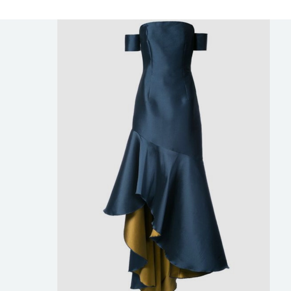 NEW with tags MARINE BLUE Sachin & Babi WALIA Gown SZ 8 Retail $799